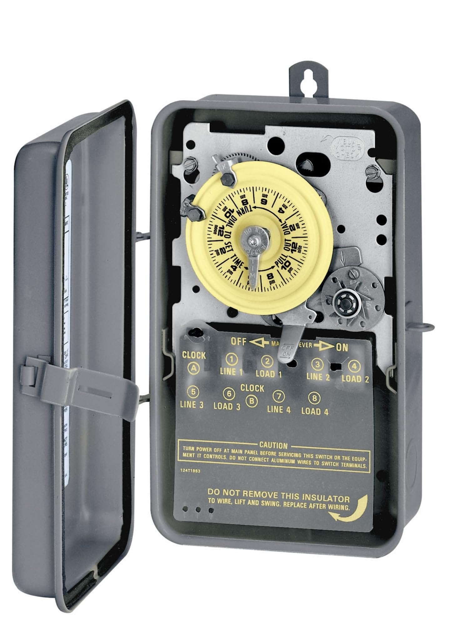 Intermatic T1205R Timer Switch, 480V 24 Hr. Mechanical Dpst in